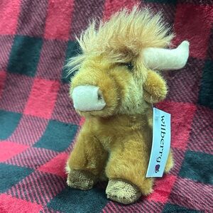 Wilberry Brown Stuffed Longhorn Animal Toy